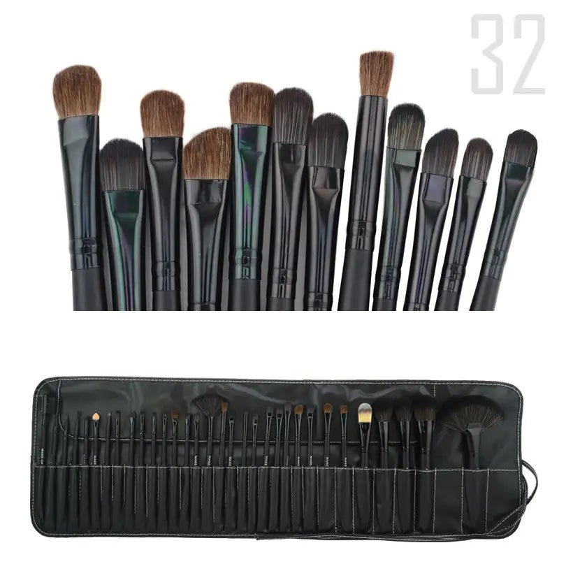 Sculptor 32 Piece High Quality Wooden Makeup Brush Set - Smith Beauty Store