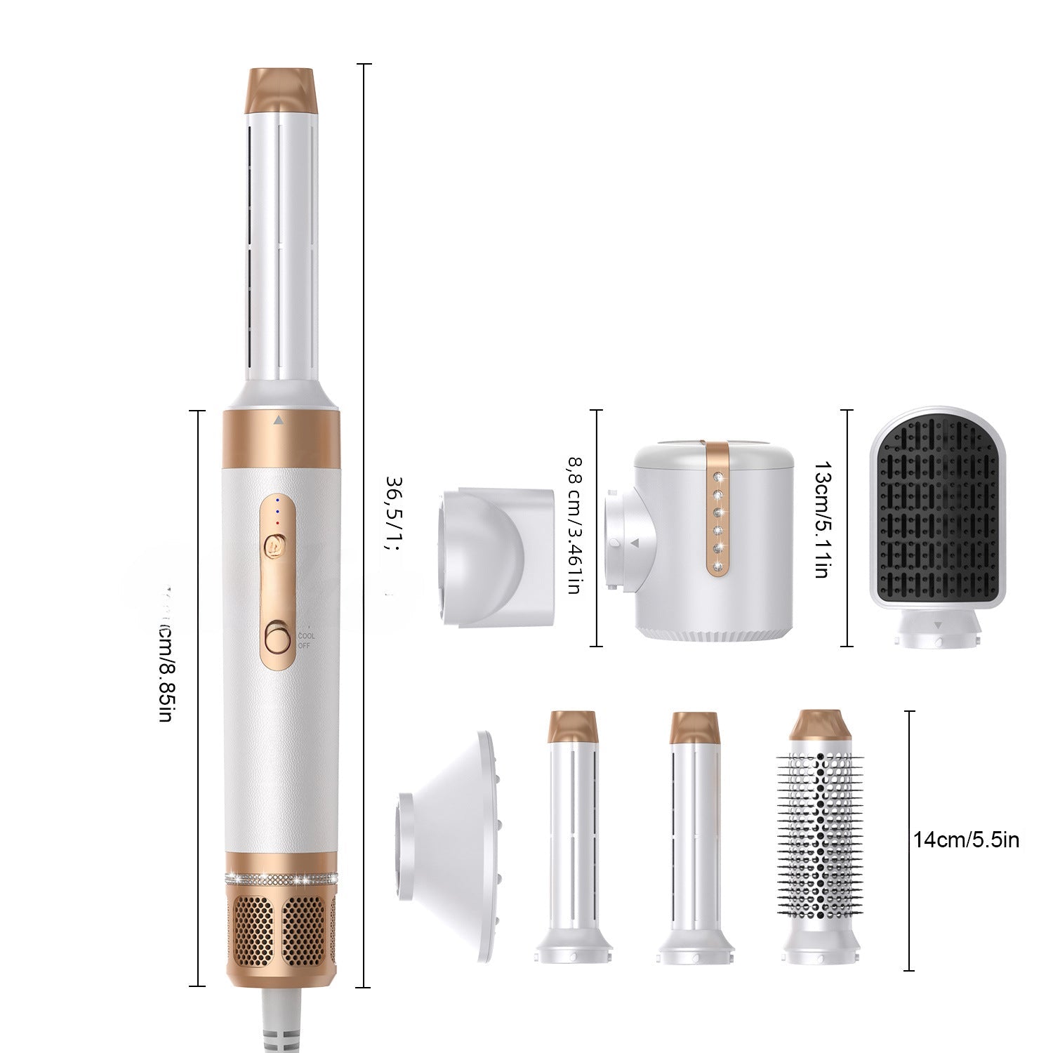 7 - in - 1 High - Speed Hot Air Brush for Styling - Smith Beauty Store
