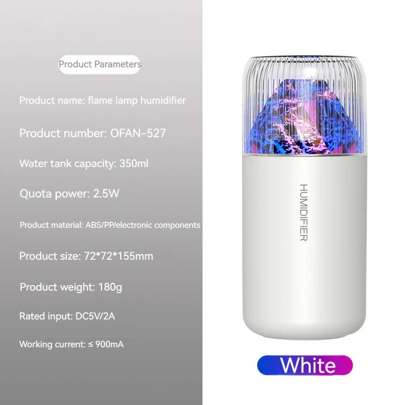 Air Humidifier Portable Mini USB Aroma Diffuser With Cool LED Light Mist For Bedroom Home Car Plants Purifier Humificador 350ml - Smith Beauty Store