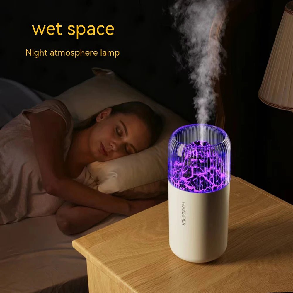 Air Humidifier Portable Mini USB Aroma Diffuser With Cool LED Light Mist For Bedroom Home Car Plants Purifier Humificador 350ml - Smith Beauty Store