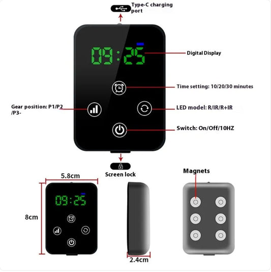 Infrared Knee Pain Relief Massager with Red Light Therapy - Smith Beauty Store