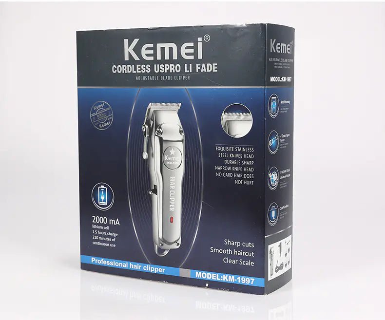 Kemei Rechargeable Electric Hair Clipper for Men - Smith Beauty Store