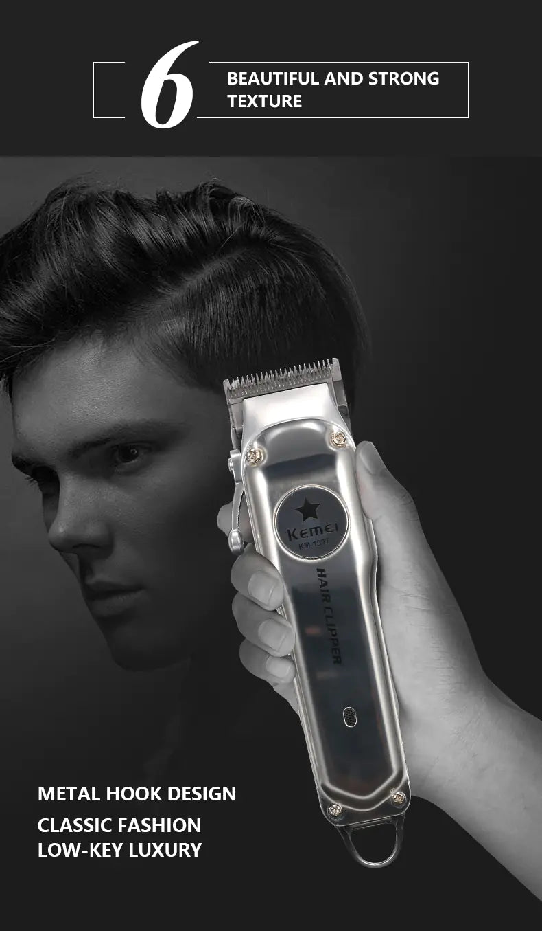 Kemei Rechargeable Electric Hair Clipper for Men - Smith Beauty Store
