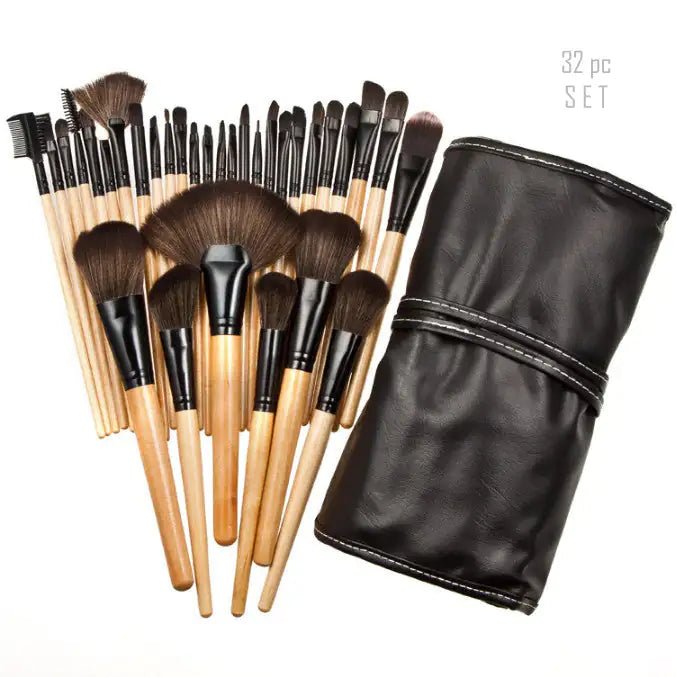 Sculptor 32 Piece High Quality Wooden Makeup Brush Set - Smith Beauty Store