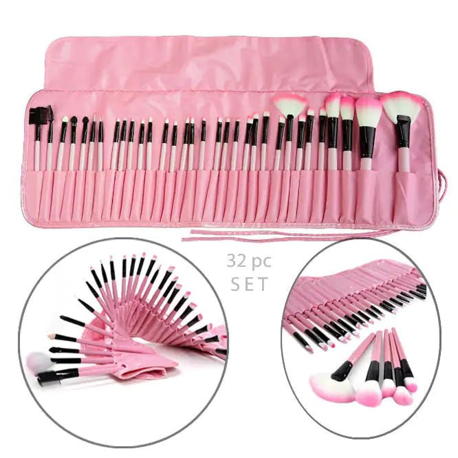 Sculptor 32 Piece High Quality Wooden Makeup Brush Set - Smith Beauty Store
