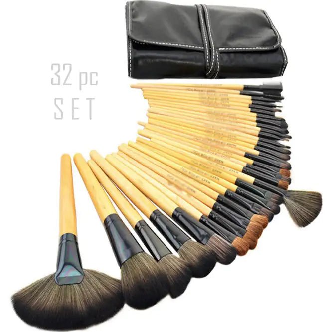 Sculptor 32 Piece High Quality Wooden Makeup Brush Set - Smith Beauty Store